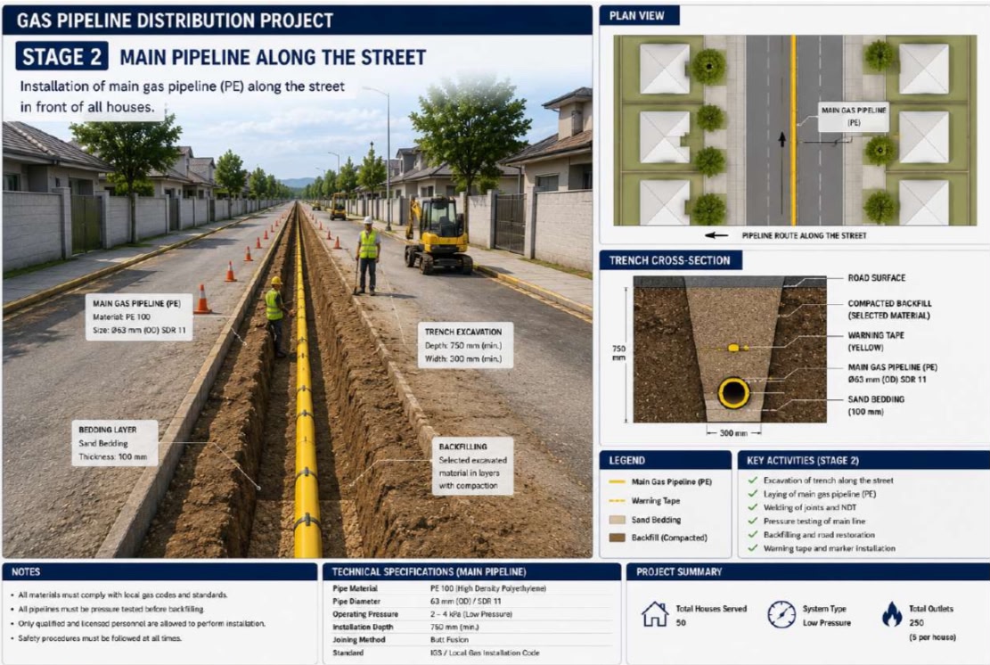 Main Underground Pipeline